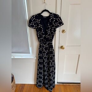 One-of-a-Kind Eva Franco Polka Dot Wrap Dress
